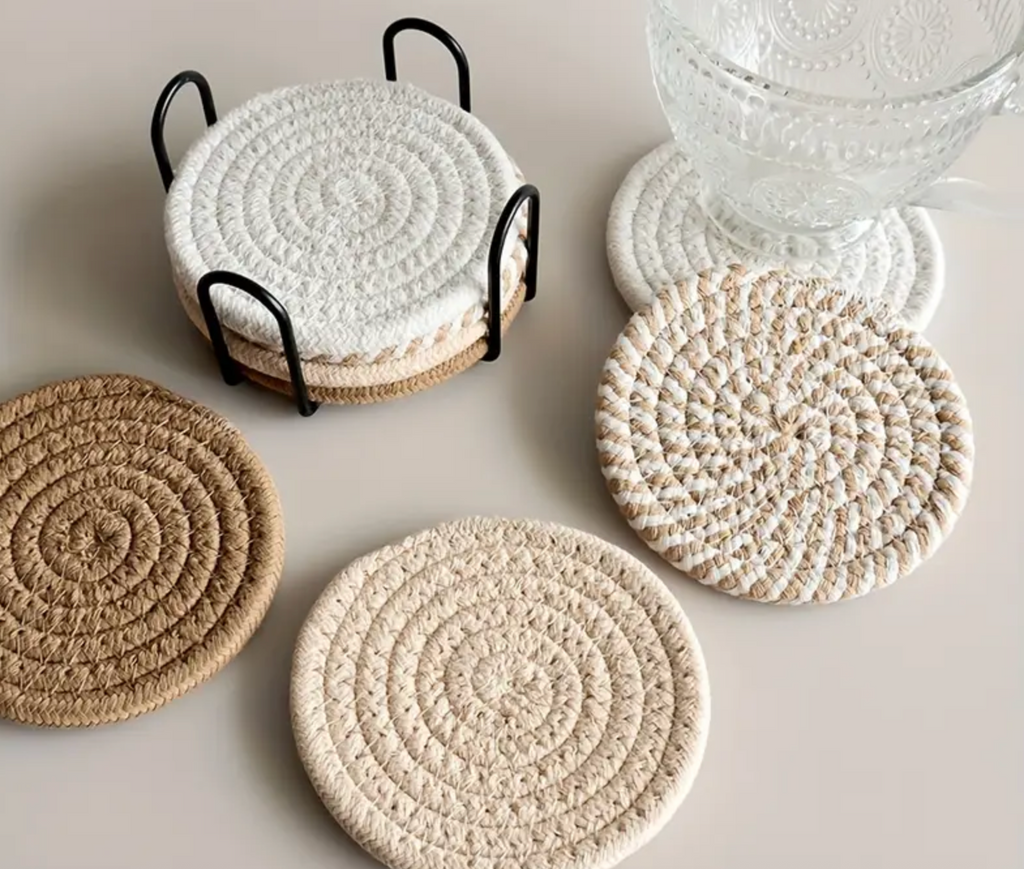 Onderzetters Solva - set van 8 luxe en kwalitatieve onderzetters